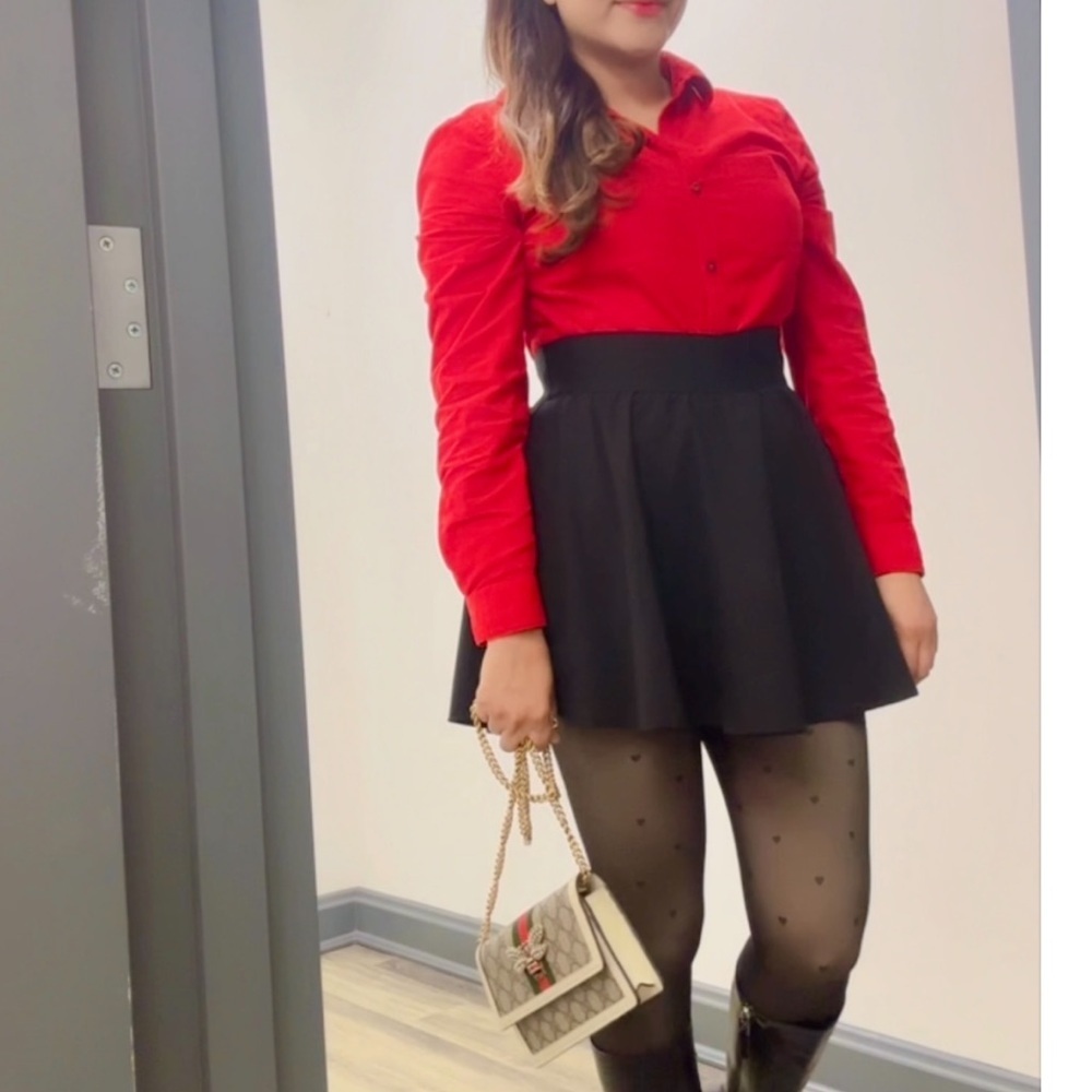 Charter Club Vibrant Red Collared Shirt - Picture 6 of 8